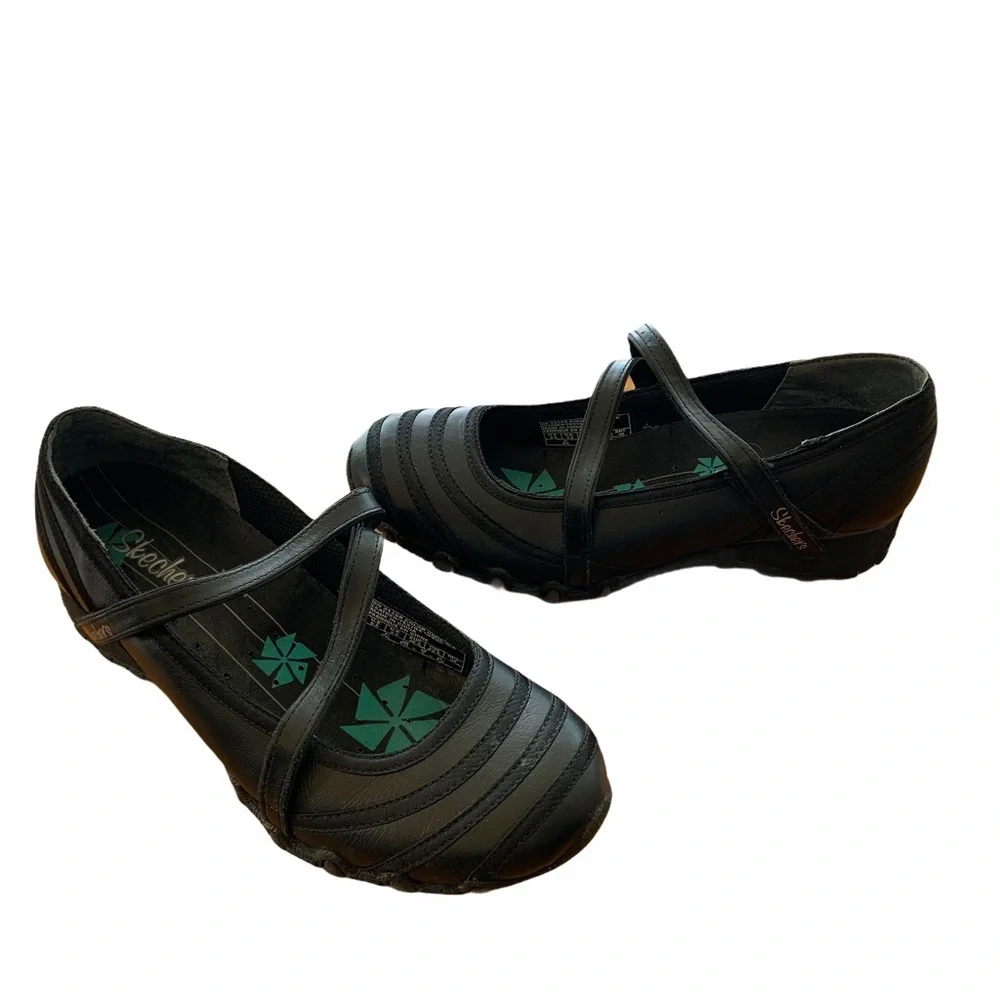 Skechers Mary Janes Leather 21158 Casual Shoe - Picture 2 of 11
